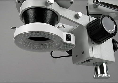 Miniatura 3 de AmScope LED-144S 144 LED Microscopio Ajustable Anillo Compacto Luz + Adaptador