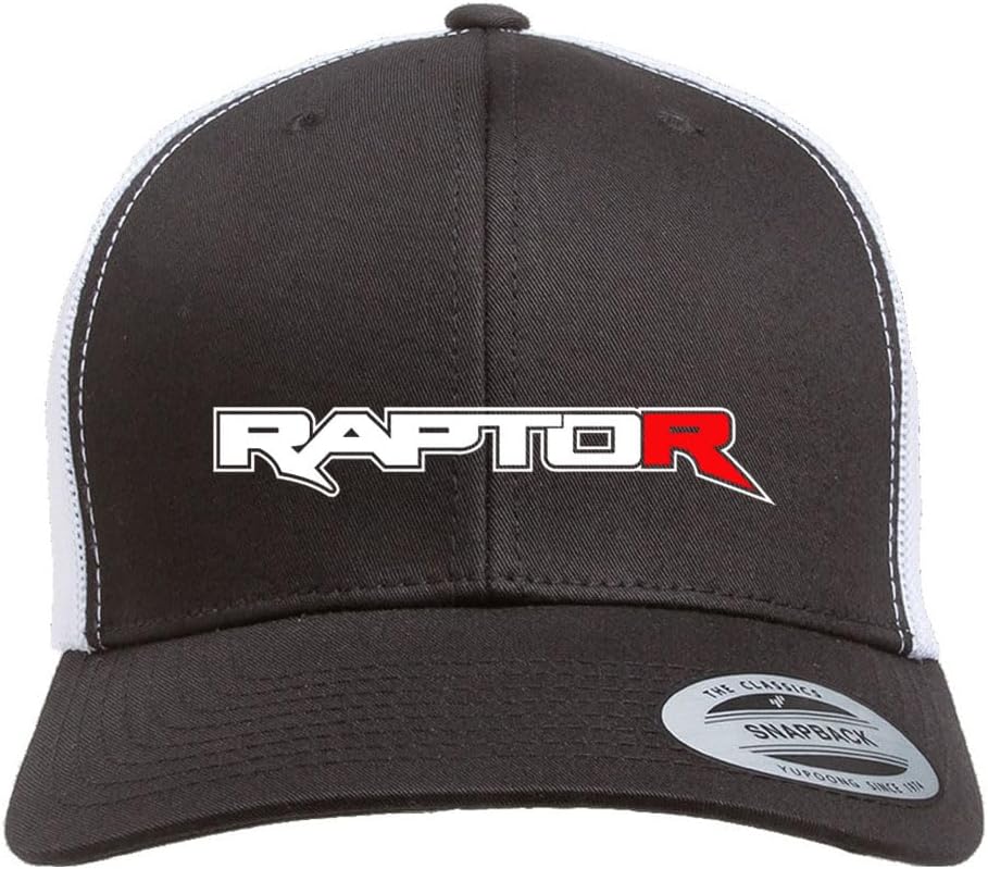Ford Raptor R F150 Truck Logo Fully Embroidered Yupoong 6606 Snapback Trucker Fitted Cap