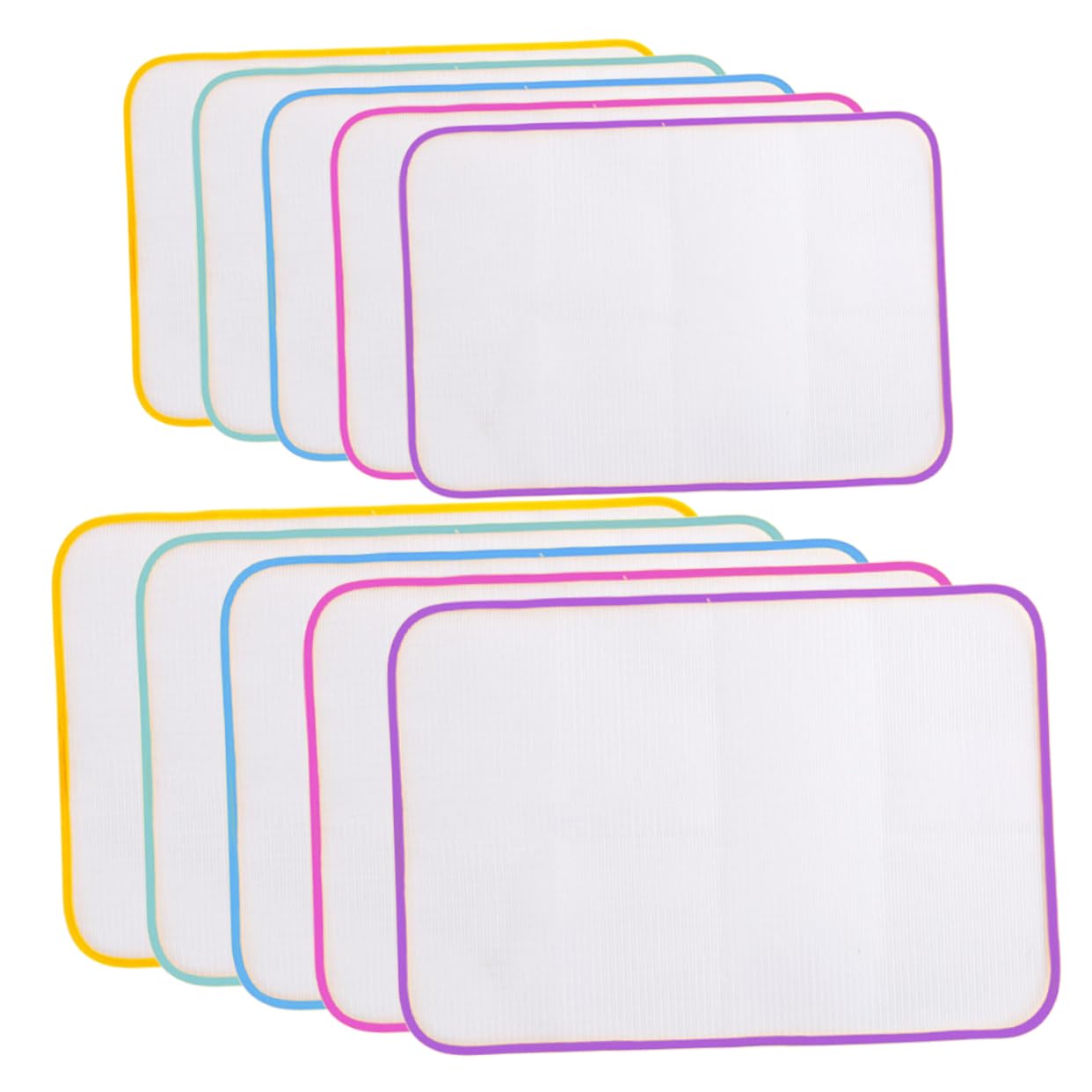 PRETYZOOM Ironing Mat for Quilting 10pcs Heat Resistant and Non- Ironing Pad Mesh Cover Random Color