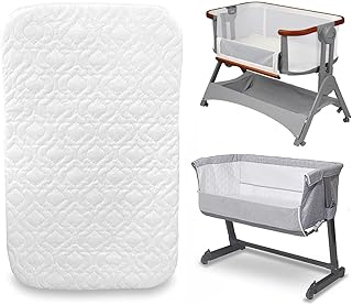 Chicco Next to Me Bedside Crib Mattress Compatible to Fit Baby & Toddler Crib Super Soft & Extra Thick Foam Breathable Quilted Cover (83 X 50 X 5cm)