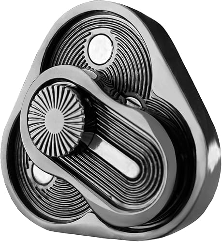 Miniatura 8 de Deslizador de metal para ansiedad, con rotación triangular, juguetes para adultos con forma de trébol, juguetes para adultos para aliviar el estrés