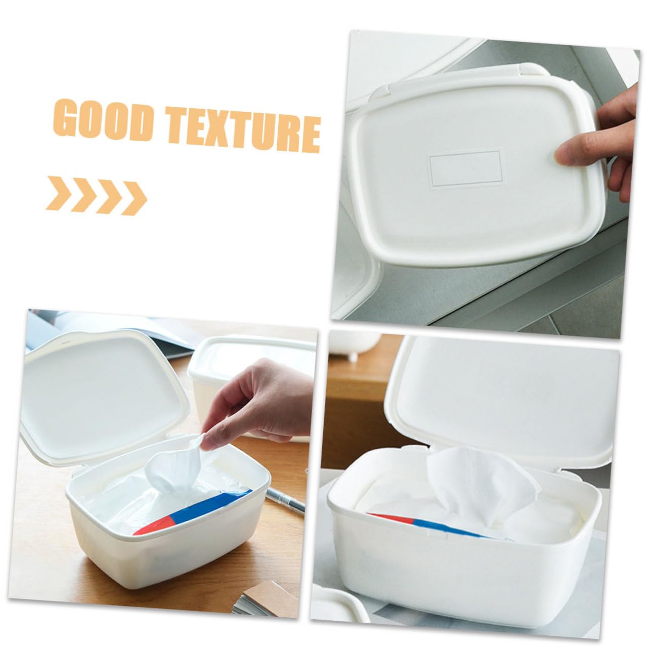 PRETYZOOM 6 Pièces Boite à essuyer distributeur de lingettes pour bébé porte-récipient d'essuyage pour lingettes portable pour lingettes lingette bebe