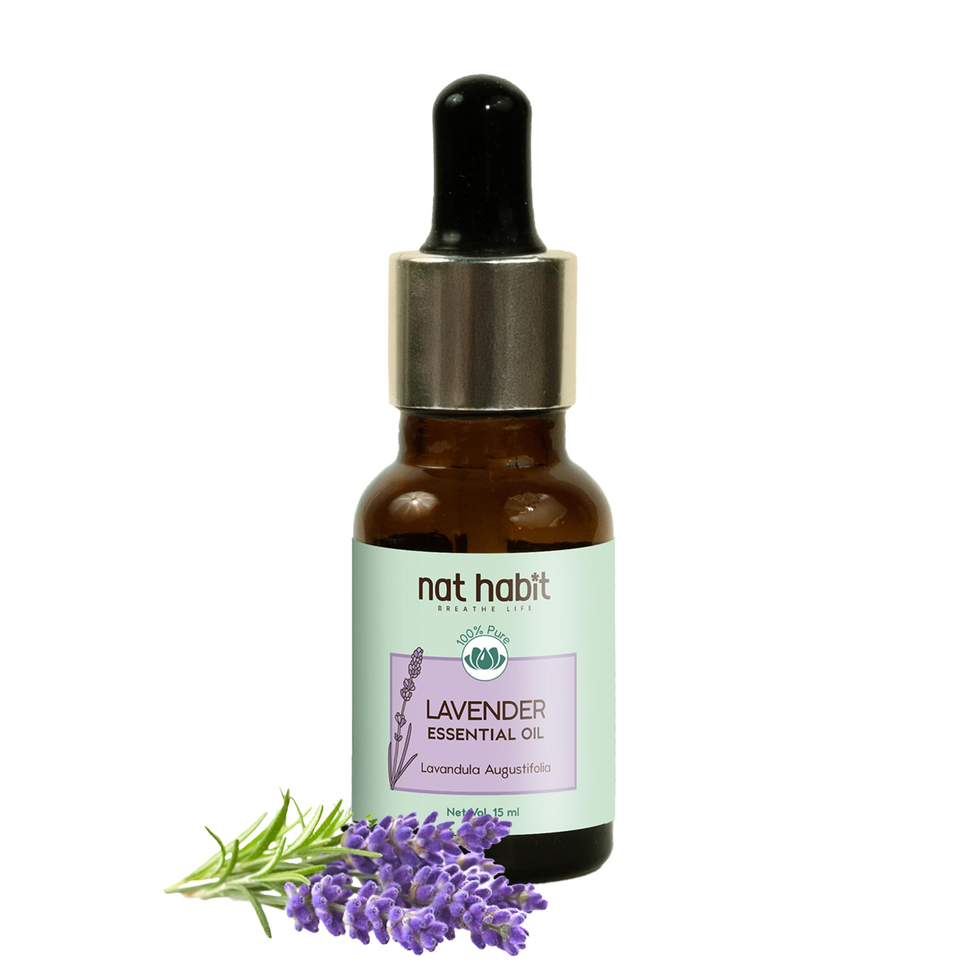 Nat Habit 100% Pure Lavender Essential Oil With Lavandula Angustifolia For Hair & Skin, Steam Distilled,Diffuser Oil, Natural & Therapeutic Grade - 15 ml-image-34
