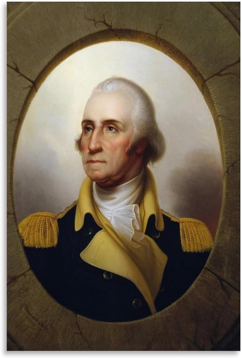 General George Washington - Father of Our Country - American Revolution Poster 12x18inch Unframe-style