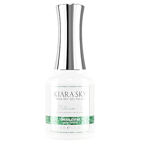 Miniatura 8 de Kiara Sky LED UV Soak Off Platinum Gel FX (Mar profundo - Una capa de purpurina de aluminio)