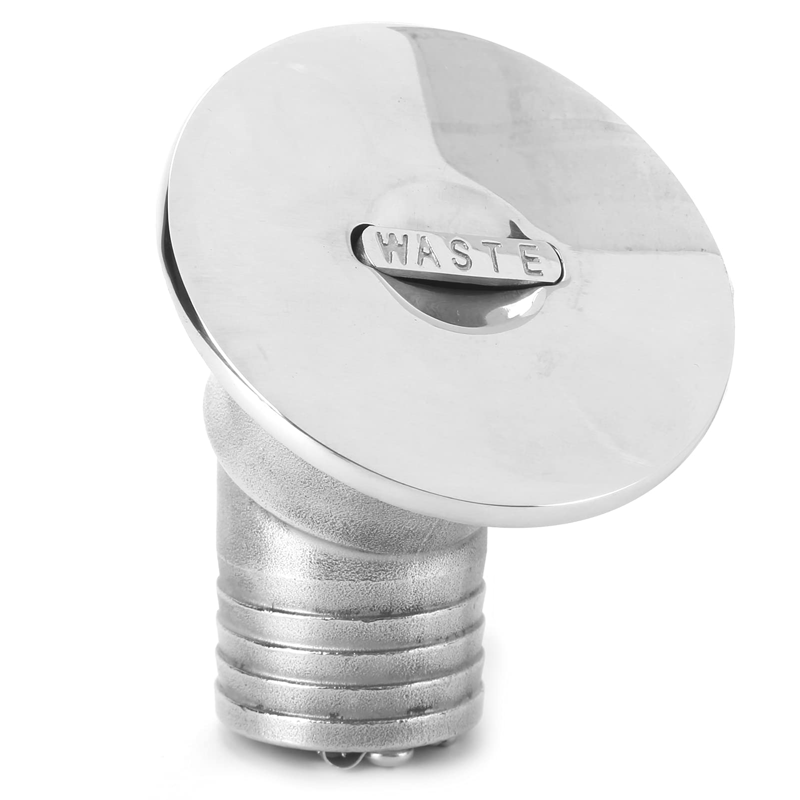 Tappo per Bocchettone di Carico per Barche 38mm, Acciaio | Porta di iniezione del carburante per acqua marina, catena fissa, per motoscafo RV per barca da pesca