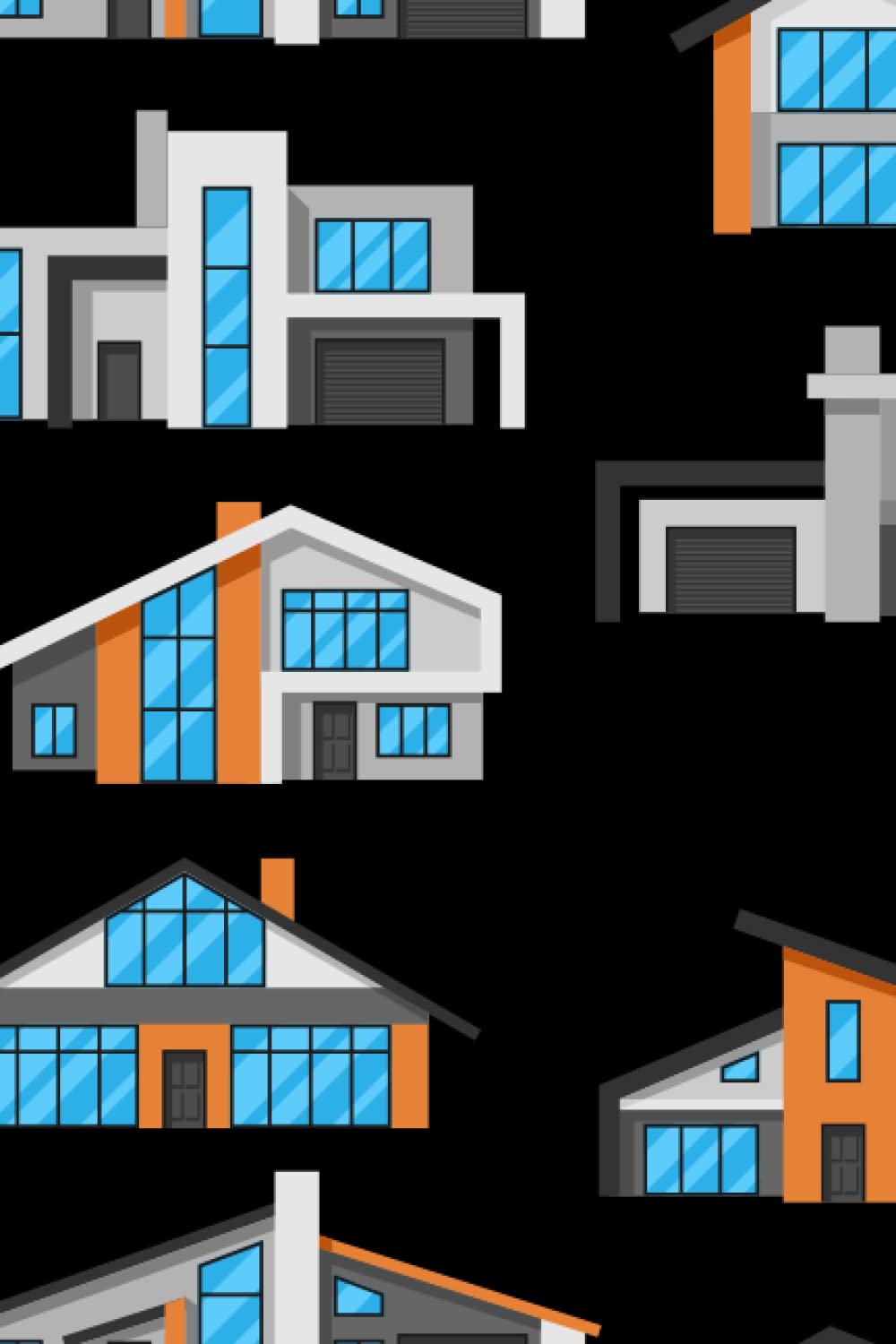 Modern Houses Notebook: The perfect gift for anyone who likes to take notes and organise their life to get the most out of their time