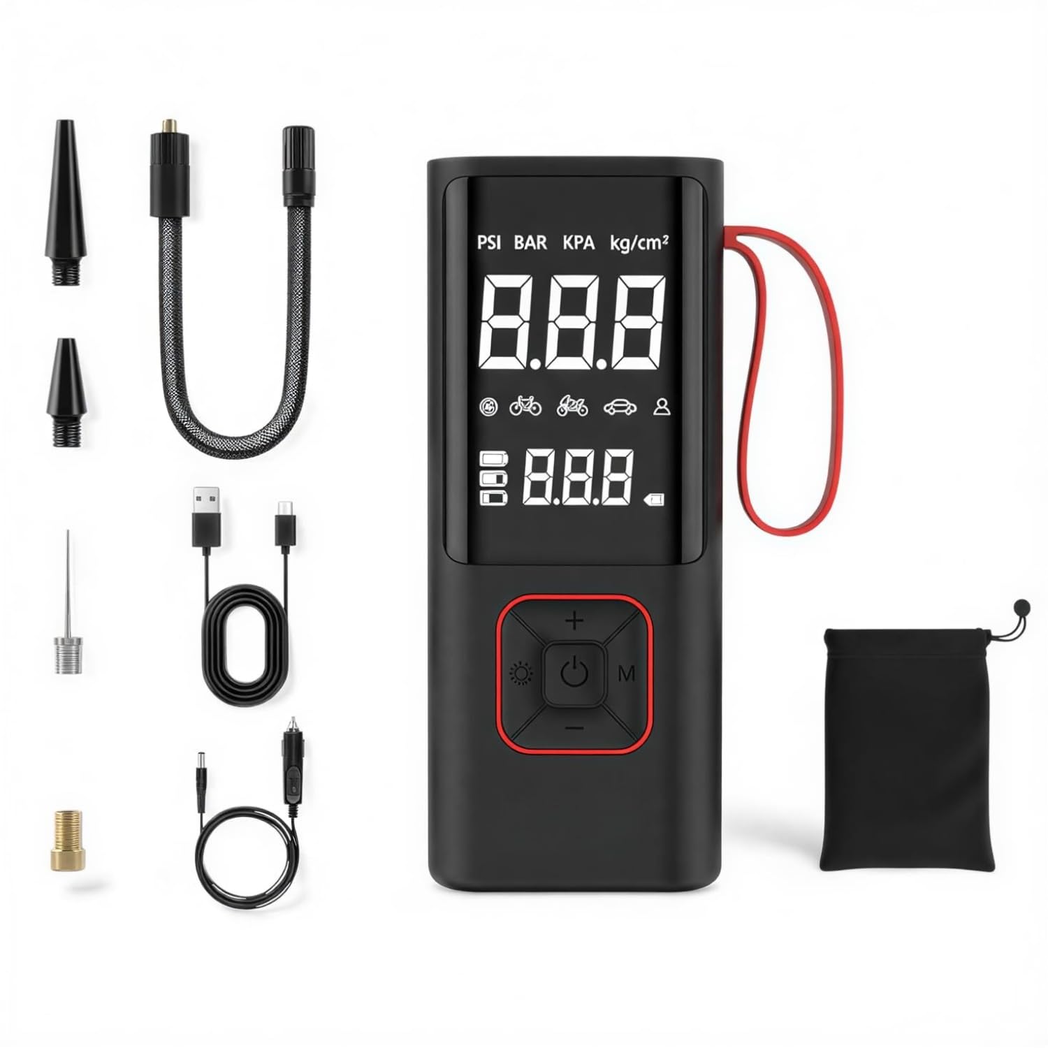 SELLER ZONE AirBank CR-01 Tyre Inflator, 150 PSI, Cordless & Corded, 6000mAh Battery-image-4