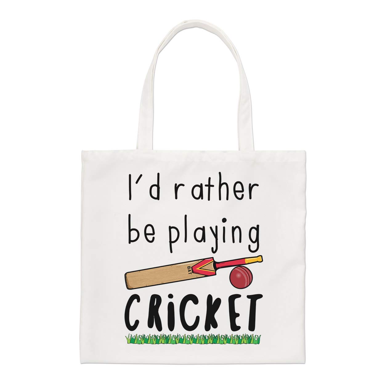 I'd Rather Be Playing Cricket Regular Tote Bag