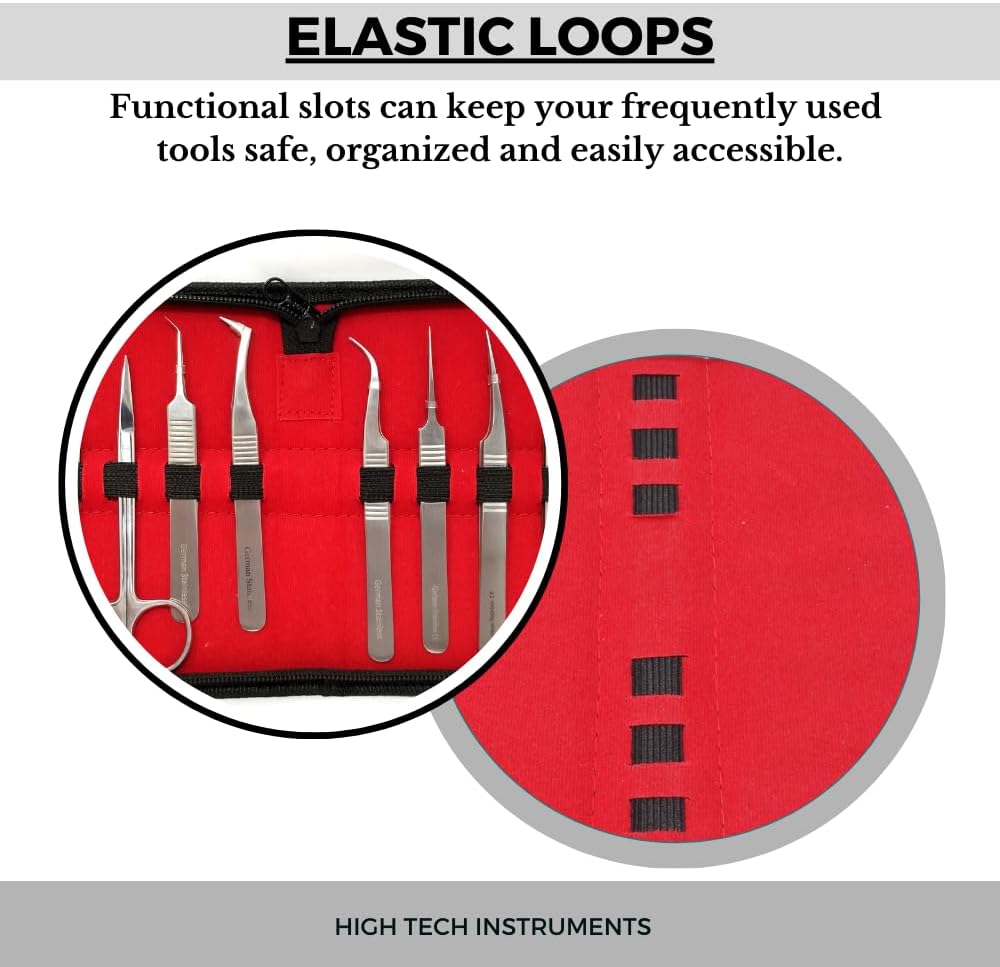 Instrument Kit Case Tool Organizer For Lab Students (Holds 40 Tools - 12"x17")