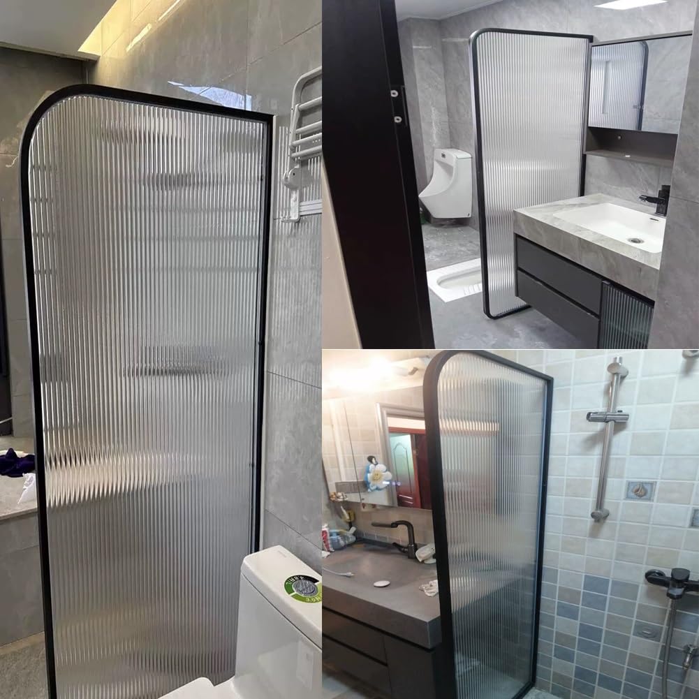 Parete divisorio impermeabile per bagno da pavimento al soffitto (bianco, 55 x 140 cm)