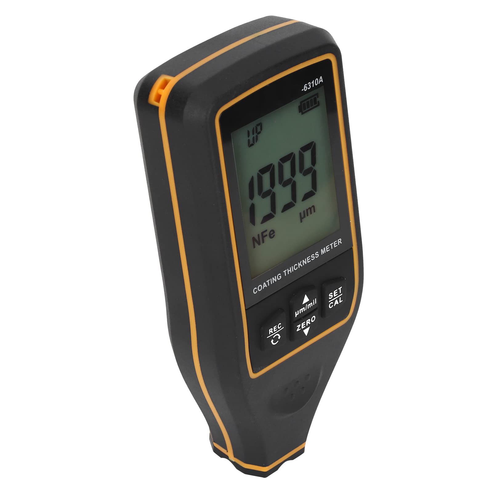 Hyuduo Cyfrowy Miernik Grubości Powłoki Lakierniczej Zakres Pomiarowy 01700um z 30 Grupami Przechowywanie Danych i Podświetlany Wyświetlacz LCD do Lakierowania Samochodowego Warsztat