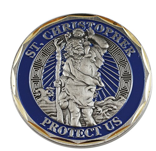 Forge St. Christopher Protect Us Challenge/Prayer Coin (Value Pack) (1 Pack)