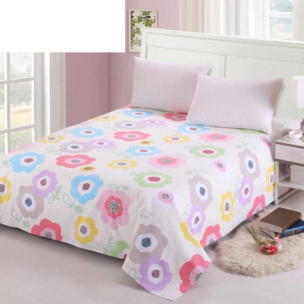 Drap de l'élève coton Vichy épais pour lit simple en dortoir étudiant
