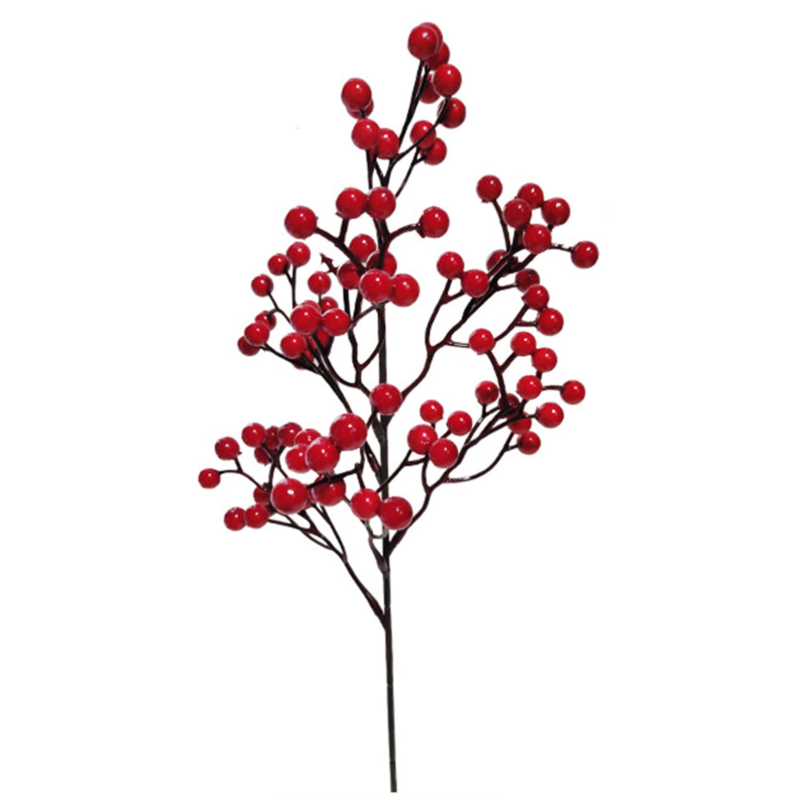 WHFCBJBW Artificial Red Stems Picks Berries Branches for Christmas Tree Decorations