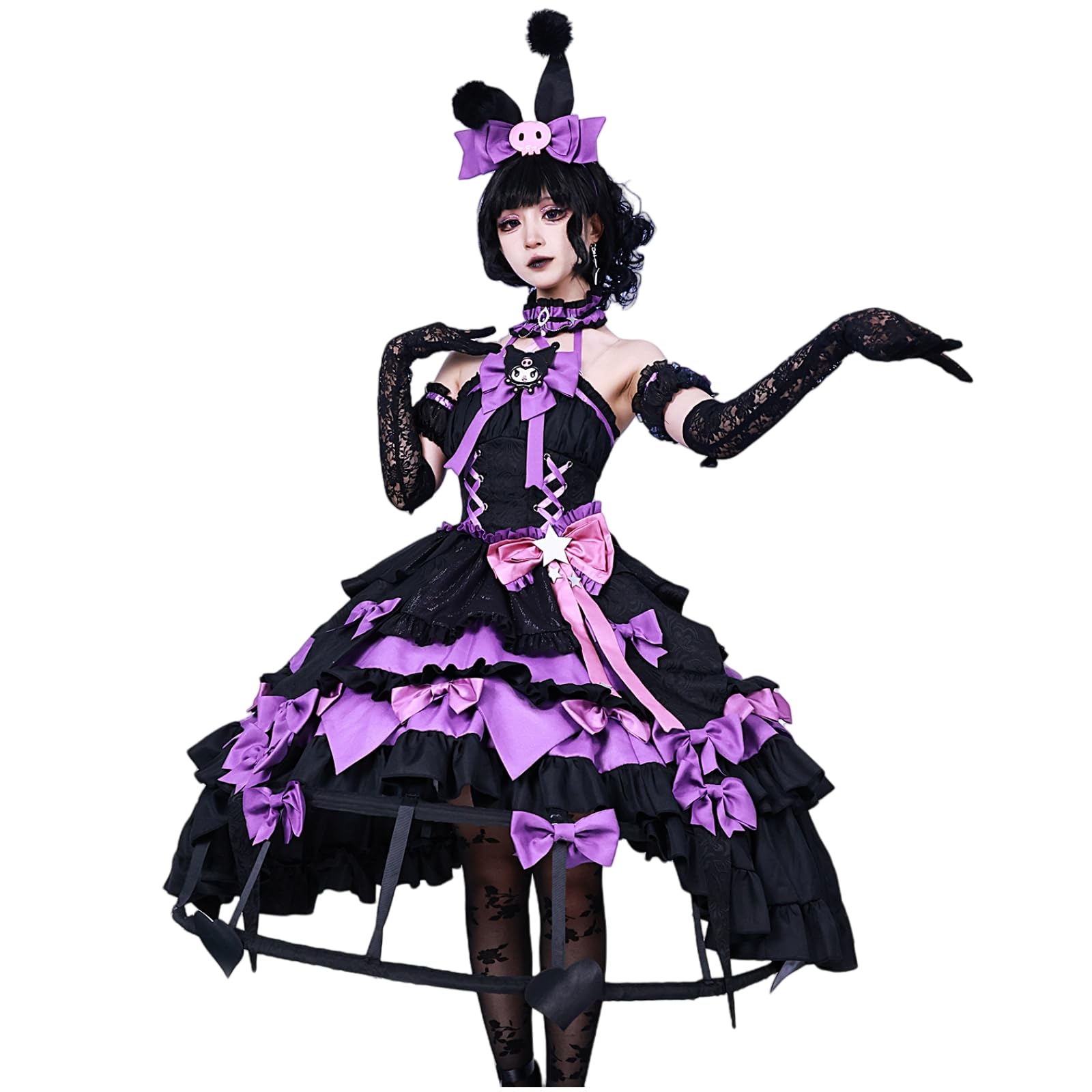 第五人格 血の女王 マリー コスプレ 衣装 サンリオ 第五人格 ×サンリオキャラクターズ クロミ 血の女王 マリー