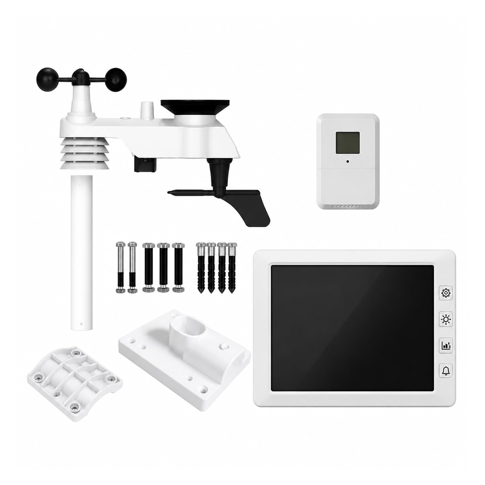 Pluviometro, Stazione Meteorologica WiFi 14 In 1 Con Sensore Esterno FT0300
