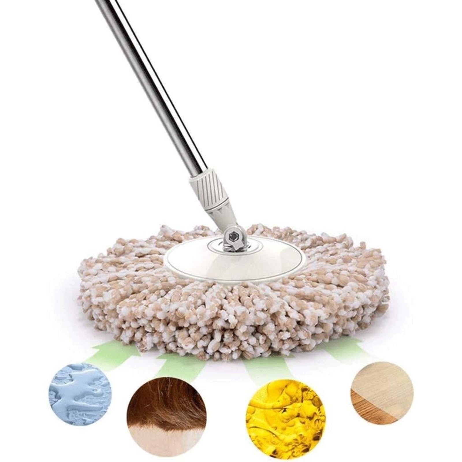 Fregona Fregona Giratoria con Balde Sistema De Limpieza Pisos para El Hogar Cocina Y Todas Las Superficies del Piso Limpieza Suelo