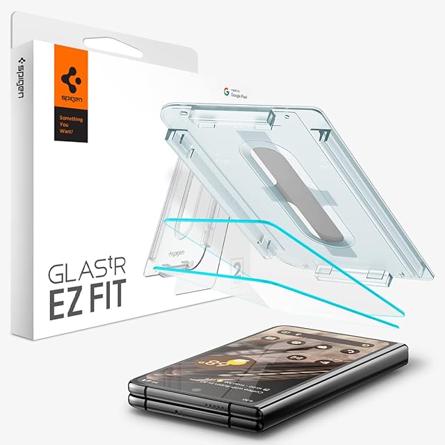 Spigen Tempered Glass Screen Protector [GlasTR EZ FIT] designed for Pixel Fold [2 Pack]