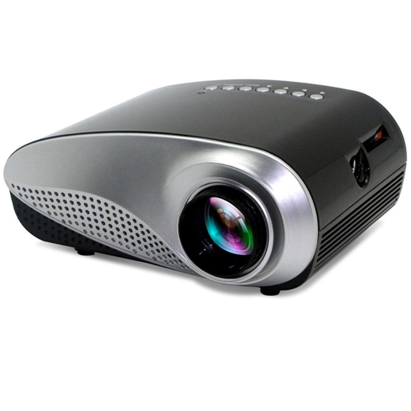 Mini proiettore a LED, supporto HD 1080p, durata di 30000 ore, schermo da 80 pollici, portatile per home theater e riunioni, perfetto per amici e colleghi