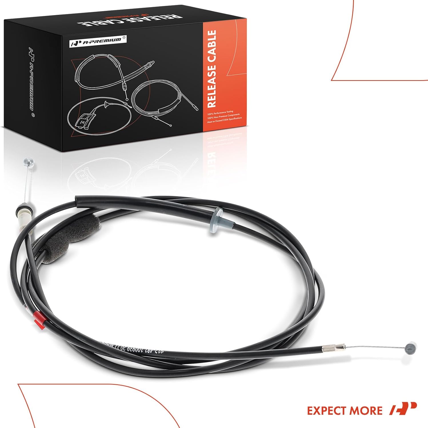 A-premium Hood Release Cable + Hood Hinge Compatible with Toyota RAV4 2013 2014 2015 2016 2017 2018, Built in Japan