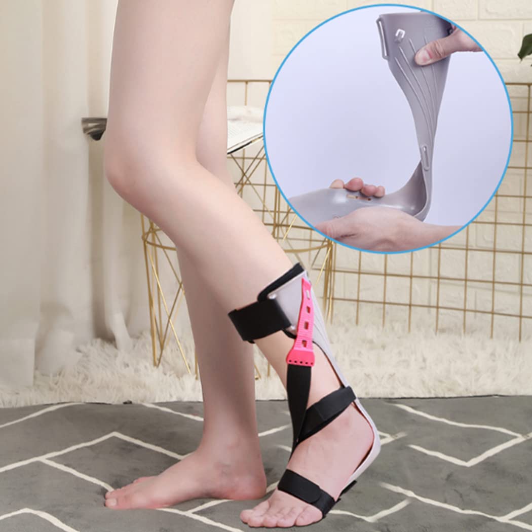 Soporte de fijación de férula para Fascitis Plantar Soporte de ortesis de caída de pie Soporte con Alfombrilla Antideslizante Herramienta de recuperación de Fractura de articulación de Tobillo Férula