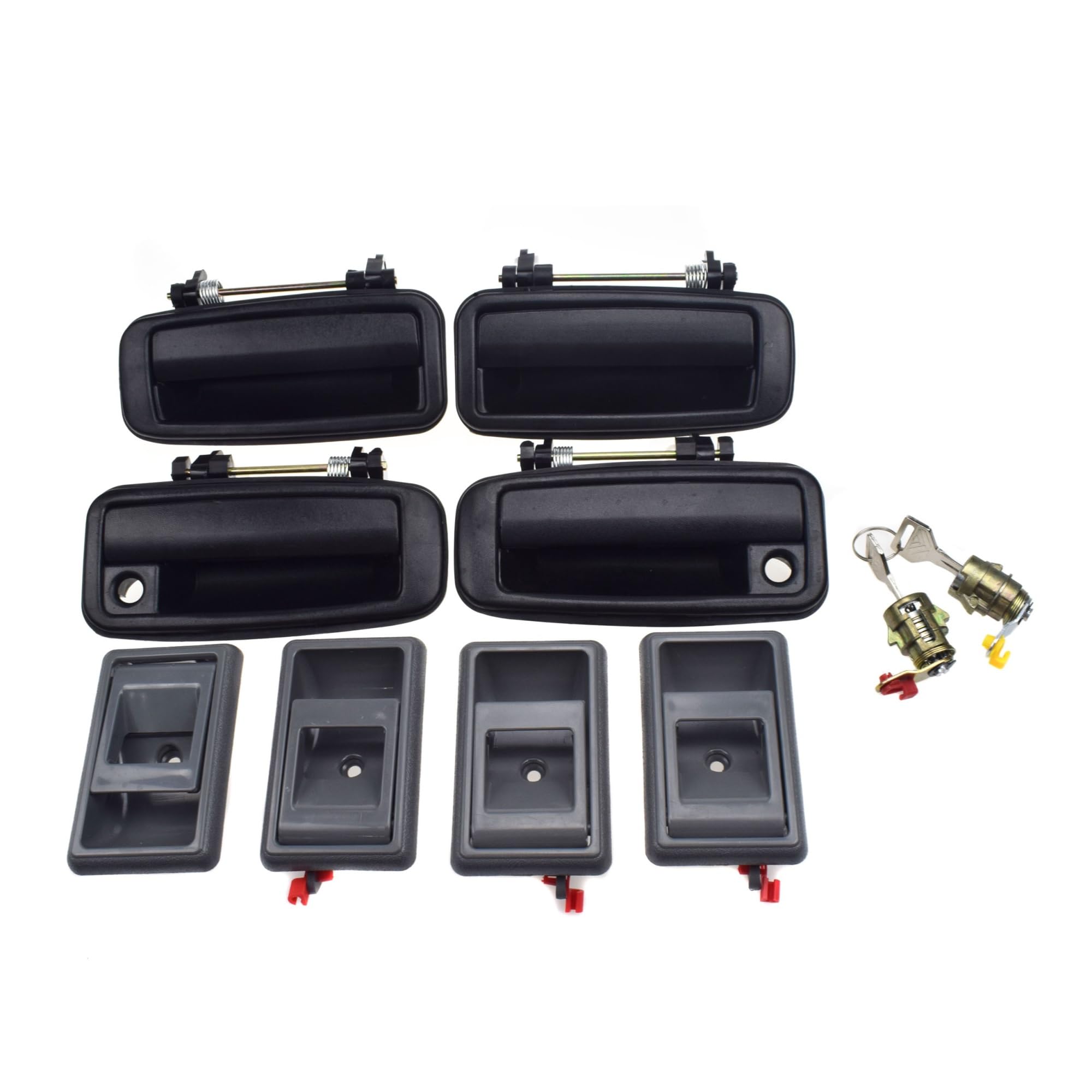 Vdifsvb for Toyota for Corolla for Geo for Prizm 1988 1989 1990 1991 1992 Exterior Interior Door Handle & Door Lock Cylinder Side Exterior Door Handle(E)