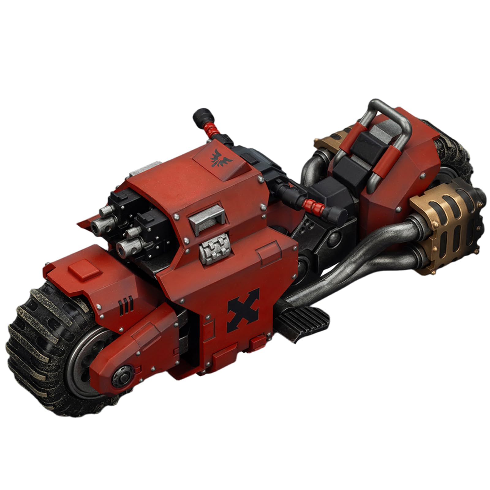 JOYTOY Warhammer 40k Blood Angels Raider-pattern Combat Bike with twin-linked bolt rifles 1/18 Collect And Display Model โ image 1