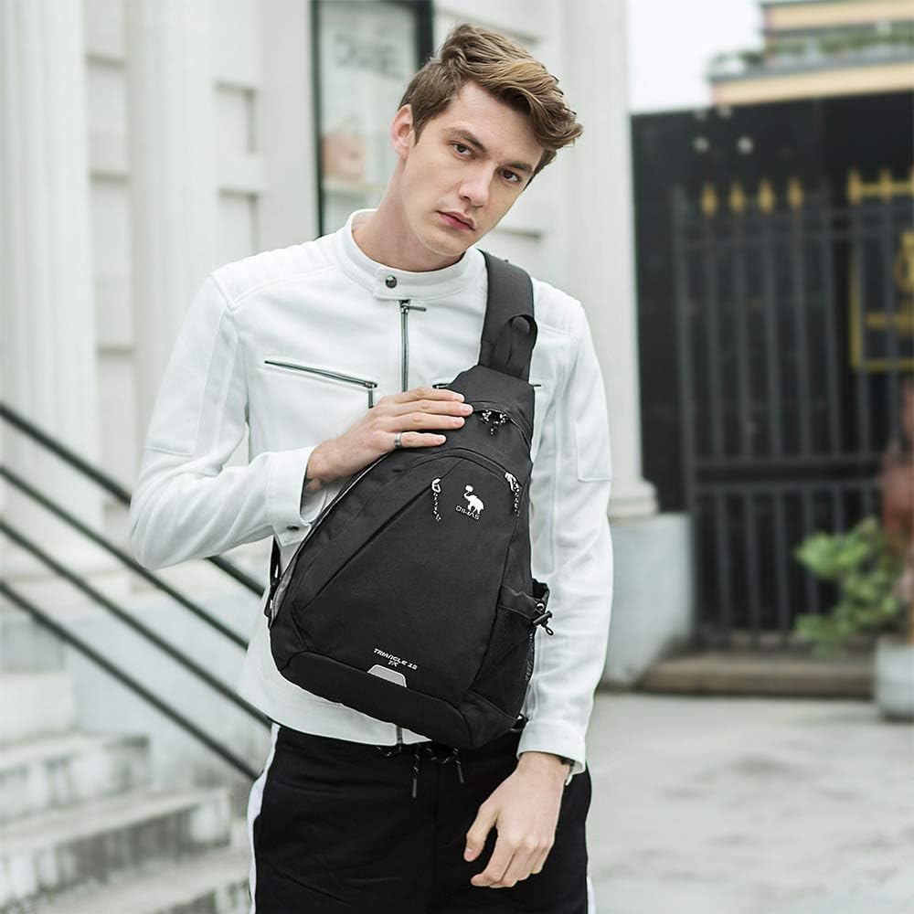 mens one strap backpack