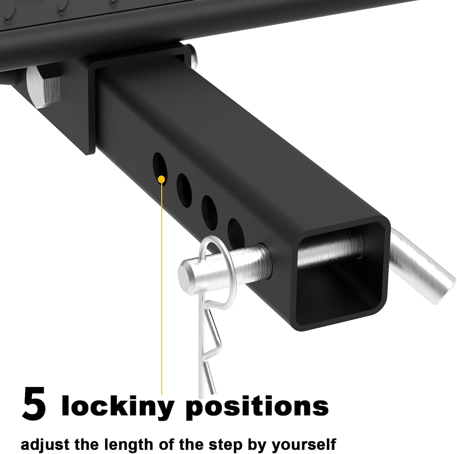 HitchStep 2 Inch Receiver, Fit Truck & Trailer Hitch, Tailgate Step, 27 Inch Bumper Guard - Image 3