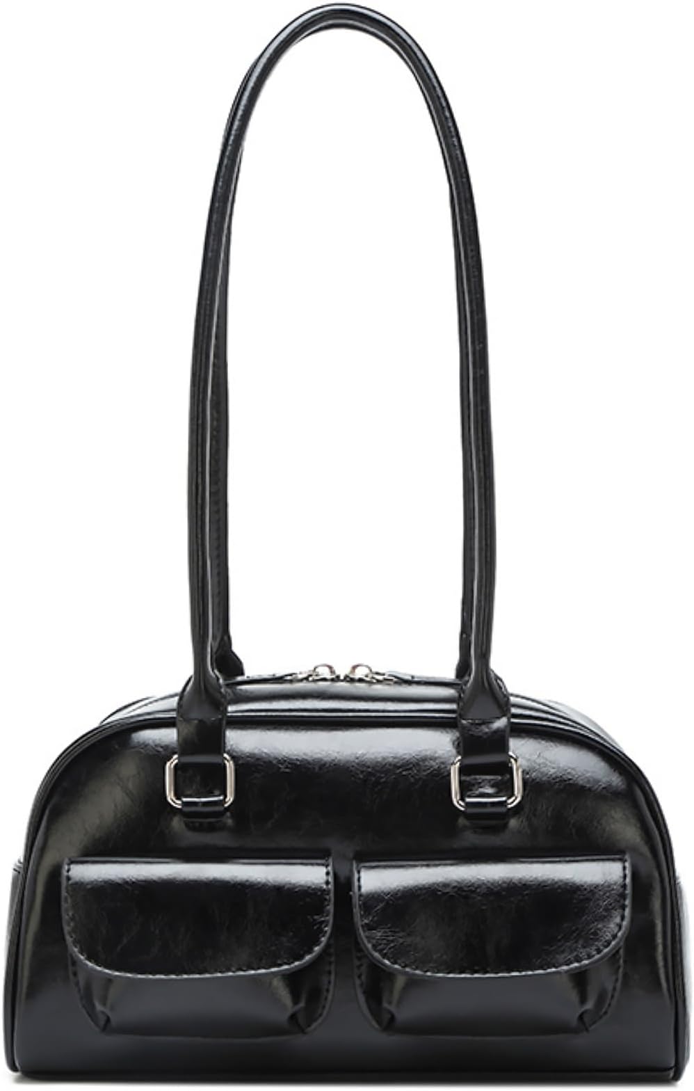 Y2K Shoulder Bag for Women Black Small Purse Brown Purse Trendy Purse Retro Women's Shoulder Handbags Purses
