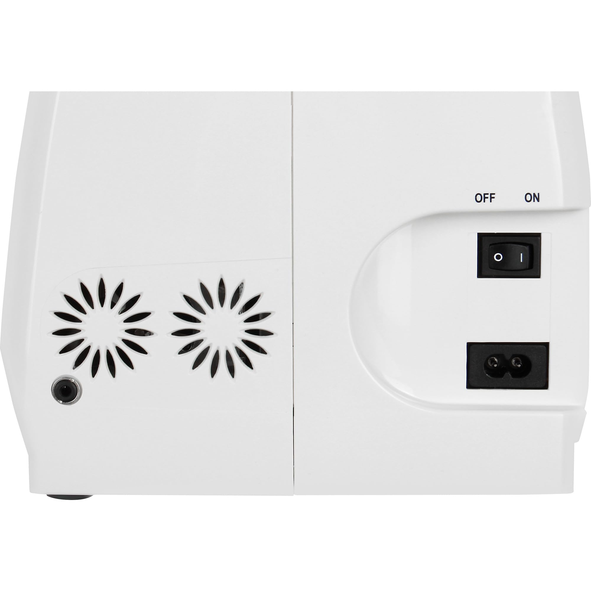Singer Macchina per cucire C5205 LED-Light, con Display e infila ago automatico, bianca e arancio