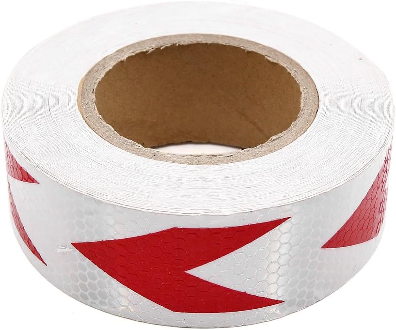 Ruilogod 5cm x 24M Arrows Design Reflective Sticker Safety Warning Tape for Car Vehicle (id: 7f8 b7f a4f 615 fd3