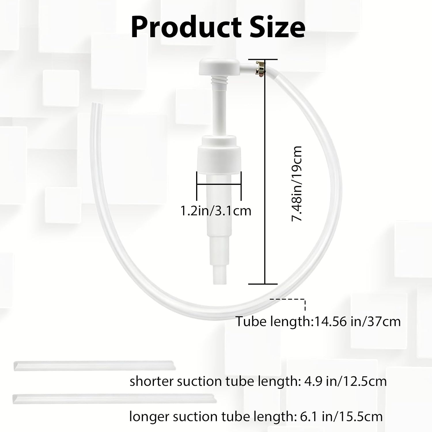 Fluid Pump for Standard Quart Bottles, 8cc Per Stroke Hand Pump with 28mm Bottle Cap, Flexible Hose, Gloves and Dual Tubes, Manual Gear Oil Pump for Transmission and Differential Fluid