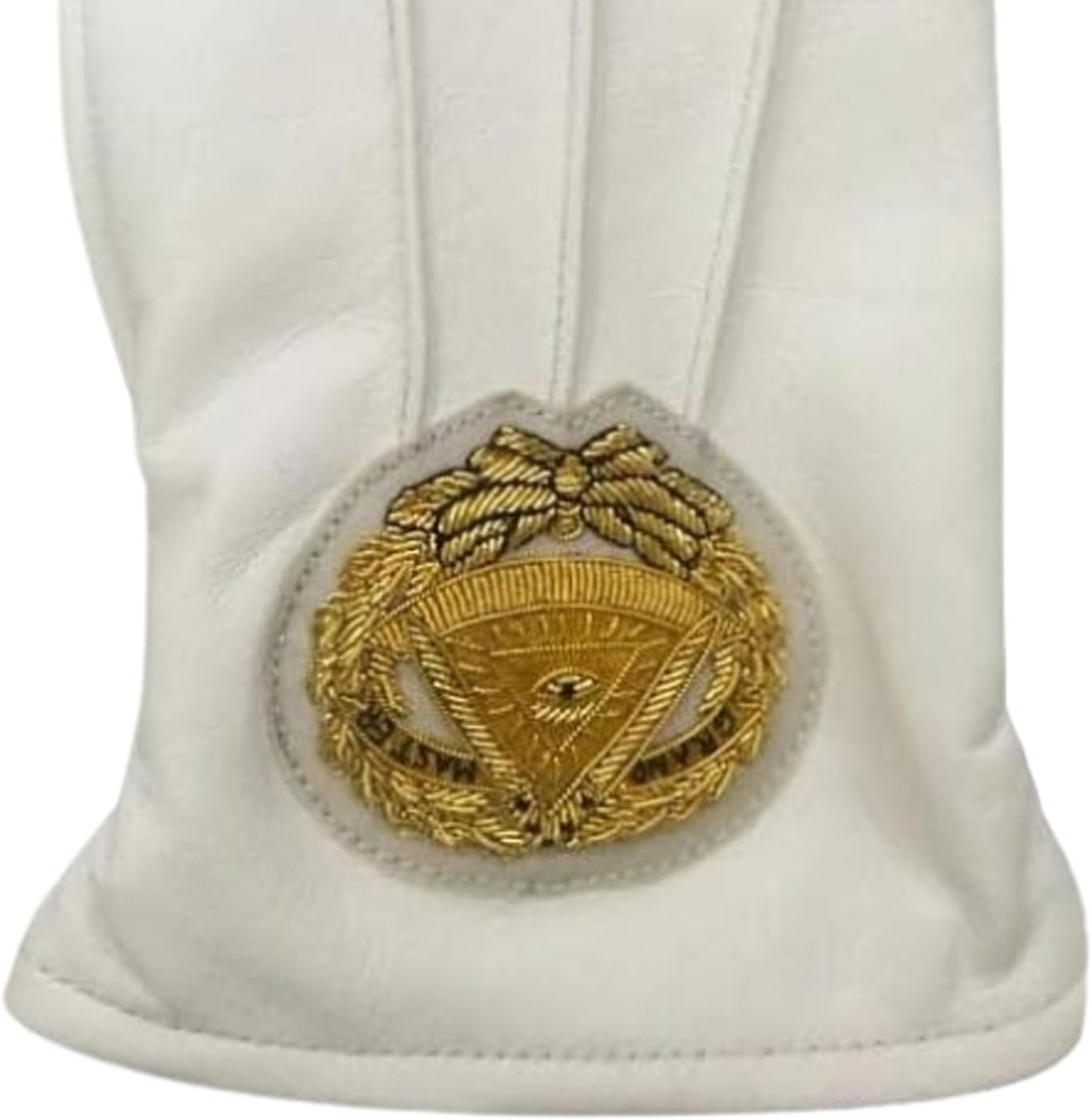 BRICKS MASONS Soft Leather Masonic Gloves Grand Master Bullion Embroidery