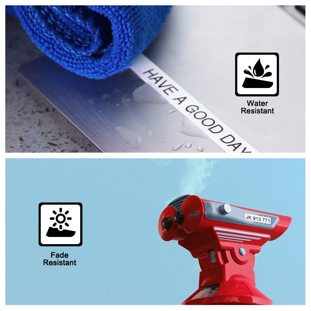 Nastro Per Etichette Suminey Compatibile Brother TZe-231 - Nero Su Bianco, 12mm X 8m, 5 Pezzi