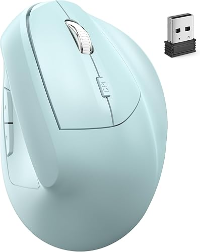 Miniatura 1 de Ratón inalámbrico ergonómico (Bluetooth+USB) Modo dual vertical silencioso portátil multidispositivo Ergo Carpiano túnel ratones para