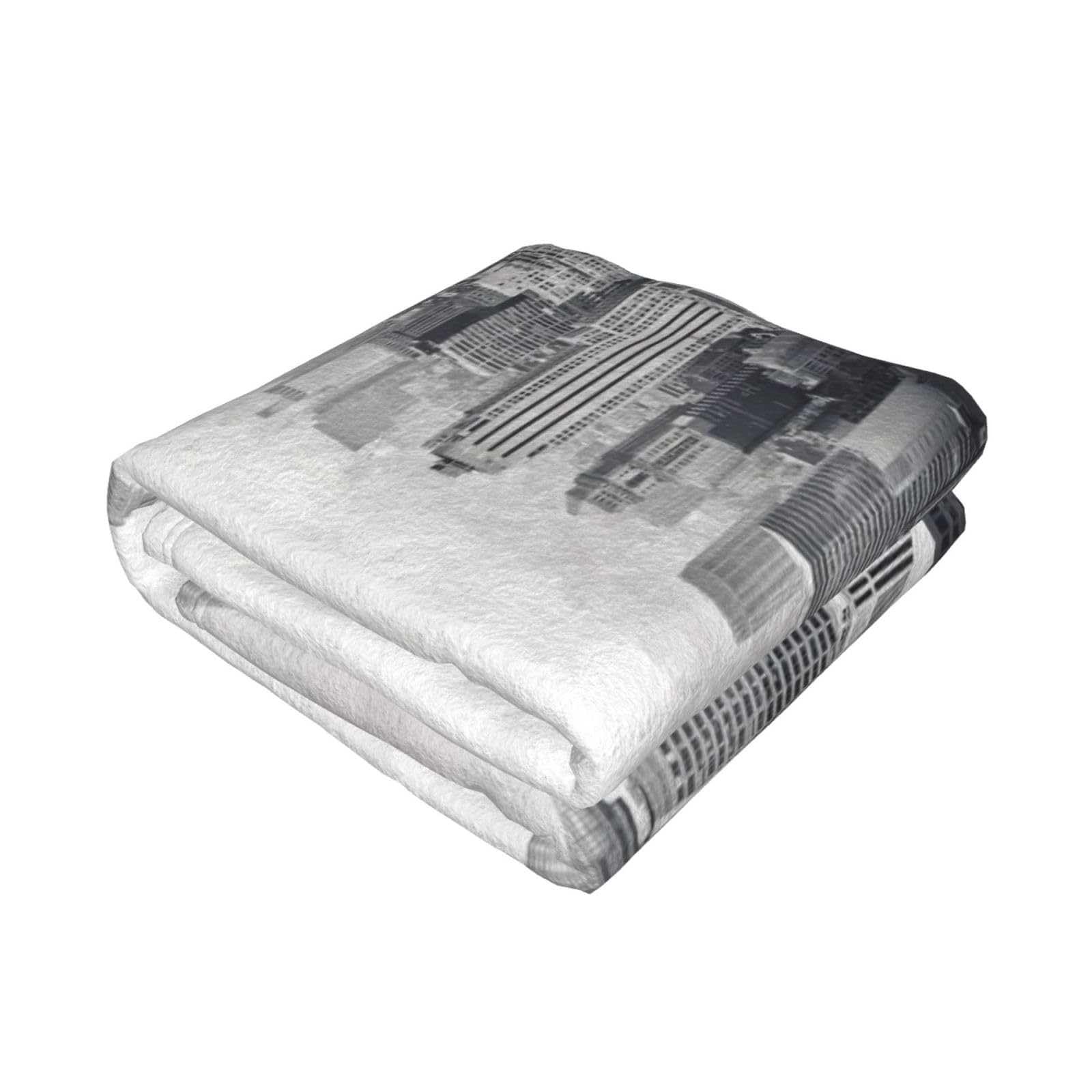ESNAIUVCD Black And White New York Print Soft Cozy Fleece Plush Warm Flannel Bedding Blanket,Cozy Lightweight Warm Blankets For All Season 40x30in/50x40in/60x50in/80x60in