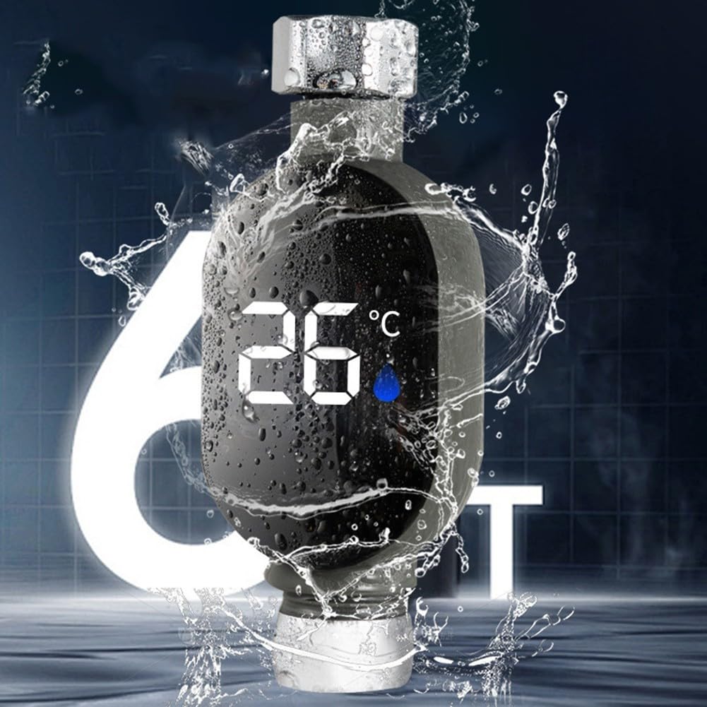termometr do wody, Shower Thermometer with Digital Display and Waterproof Structure for Reliable Use