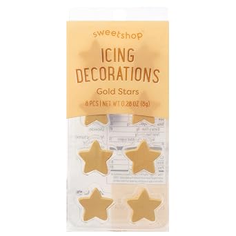 Sweetshop Icing Decoration Kit Star Gold