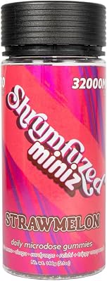 Miniz - Proprietary Nootropic Gummy 32000mg - Lion\'s Mane, Reishi, Chaga, Cordycep, and Proprietary Nootropic Mushroom Blend (100pk, Strawmelon)