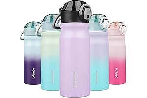 BJPKPK Water Bottle with Straw: Iceberg 18oz Insulated Reusable Water Bottle