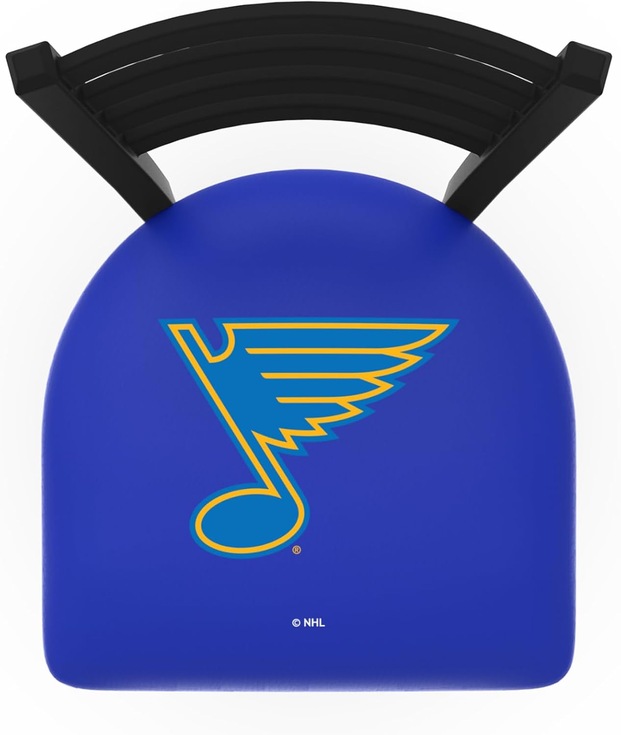 L014 St Louis Blues 25" Swivel Counter Stool with Black Wrinkle Finish
