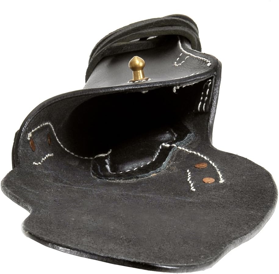 World War Supply Black Leather M1916 1911 .45 Holster Premium Drum Dyed Leather