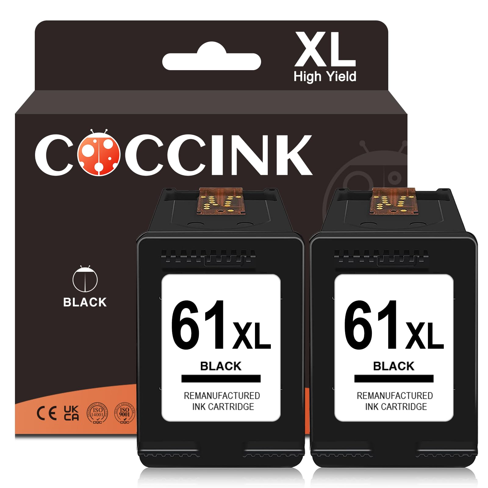 Amazon.com: COCCINK 61XL Black Ink Cartridge for HP Envy 5535 5530