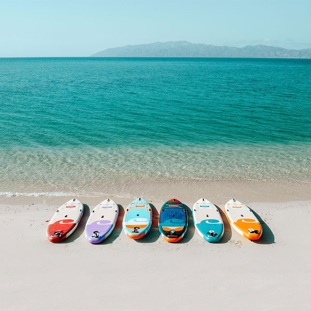 Skiffo Rivage Sunset 11' – Sup Inflable 2 en 1 Kayak Completo – 335 x 86 x 15 cm – MAX 160 kg – Estable y versátil – Diseño único