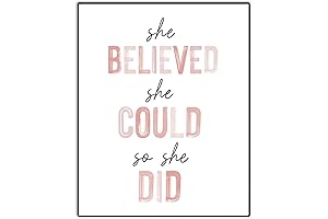 She Believed She Could So She Did Wall Decal