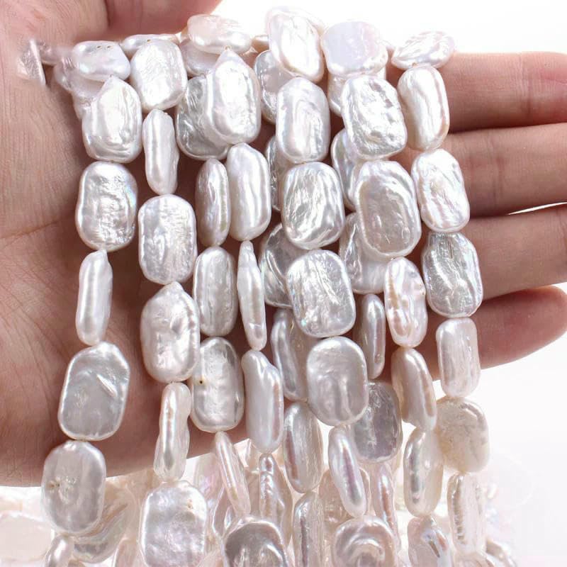 Perle di acqua naturali irregolari Perle distanziatrici a forma di fiore a forma di stella per la creazione di gioielli Bracciali fai da te Collane-4A lunghe 2530
