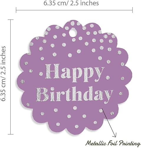 Miniatura 127 de Etiquetas colgantes para botellas de feliz cumpleaños, paquete de 100 unidades Blanco,Aqua Blue,Negro,Azul,Azul turquesa oscuro,Rosa