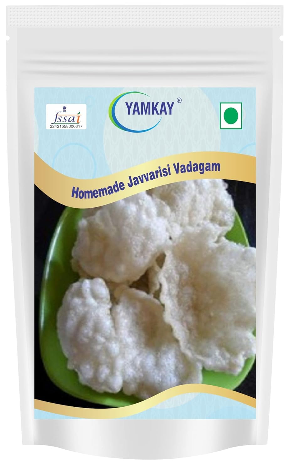 Yamkay Homemade Javvarisi Vadam | Vadagam | Vathal | Subudana Papad | Papad Fryums | Tapioca Papad | Sago Fryums | Vadiyalu | Ready to Fry Papad 200 gm (B0B1VJF6MG) Amazon Price History, Amazon Price Tracker